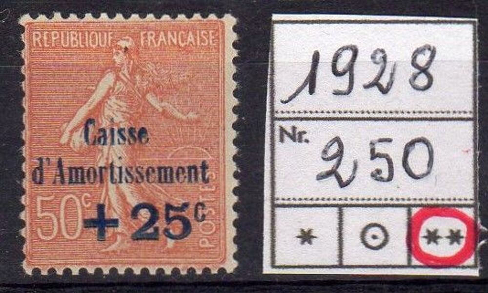 TIMBRE de FRANCE 1928
N** 