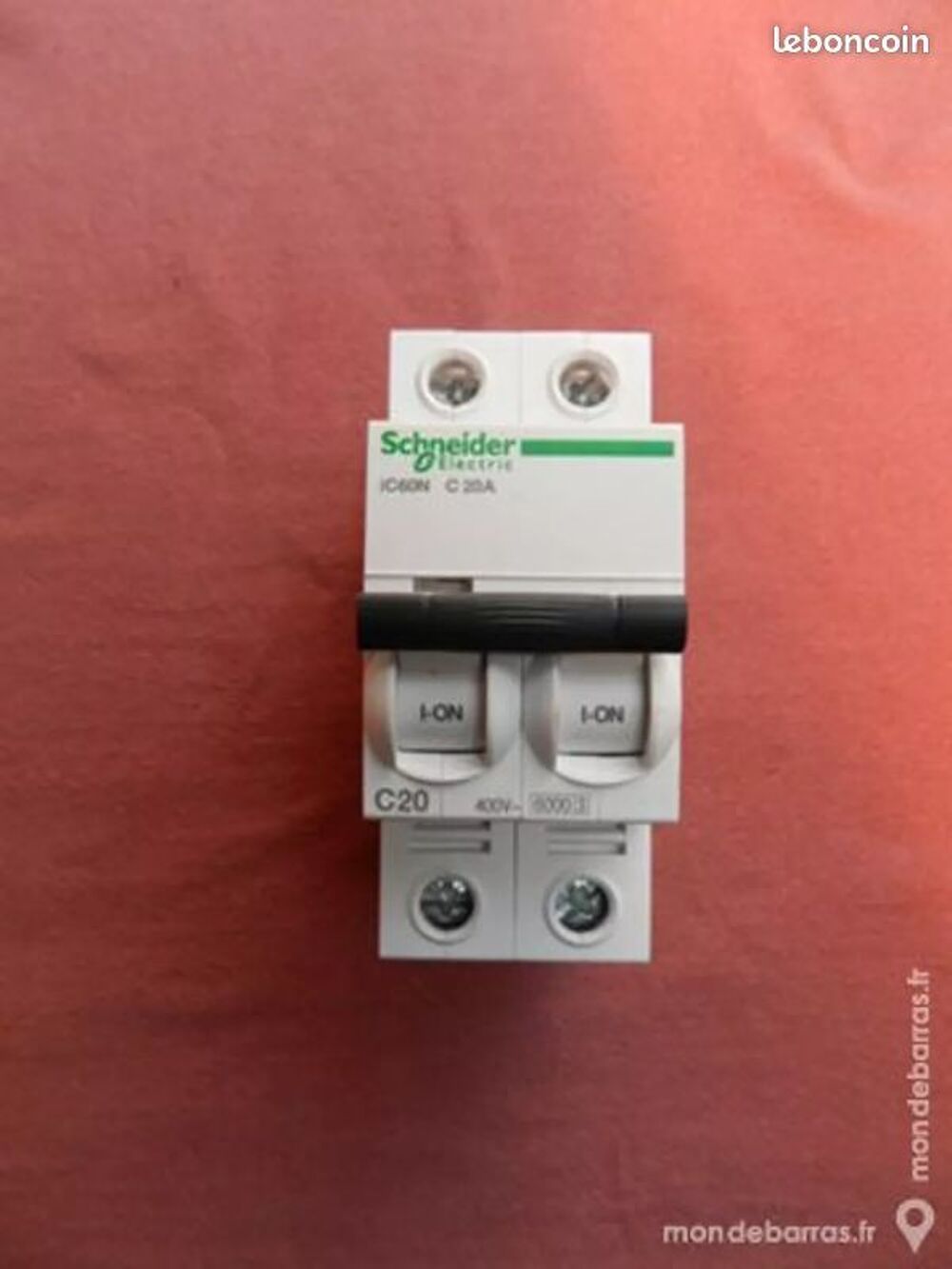 Schneider - Acti9 - iC60N - Disjoncteur - 2P - 20A - R&eacute;f : A Bricolage