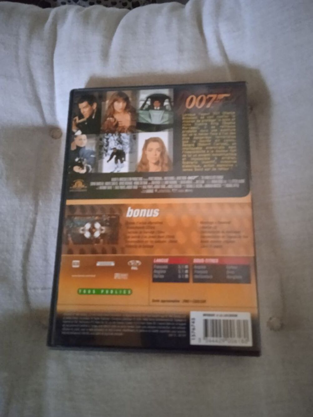 DVD 007 Le Monde ne suffit pas
1999 DVD et blu-ray