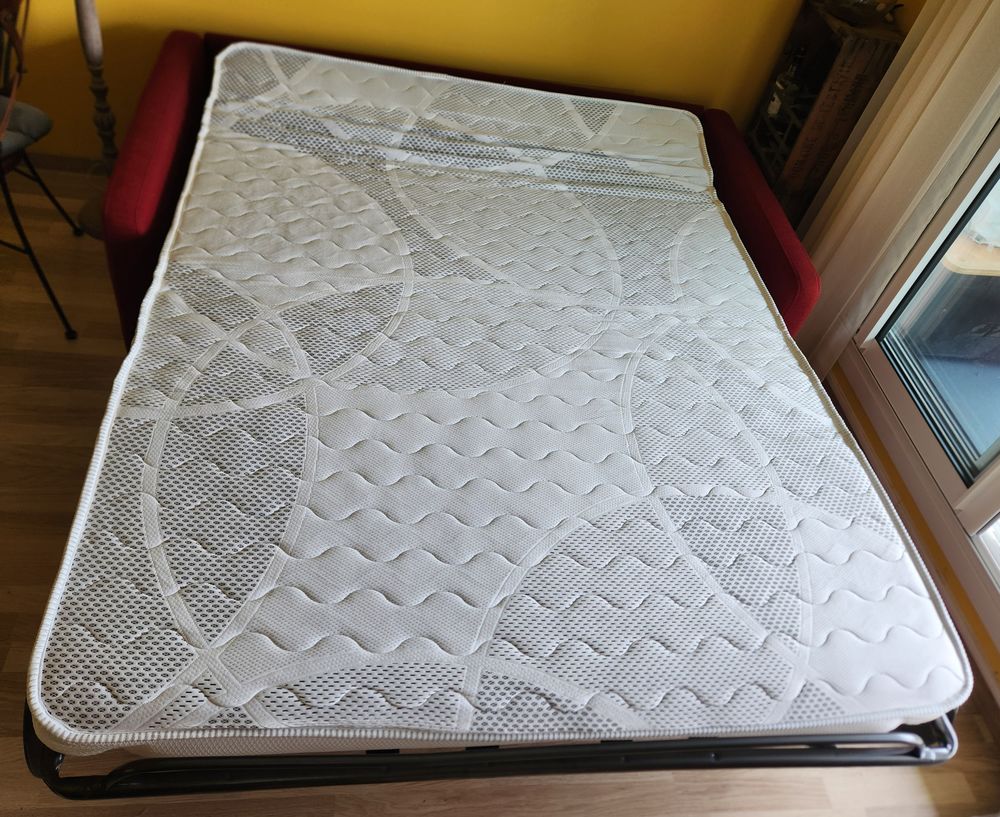 Canap&eacute; convertible de qualit&eacute; 140 cm (matelas 15 cm) Meubles