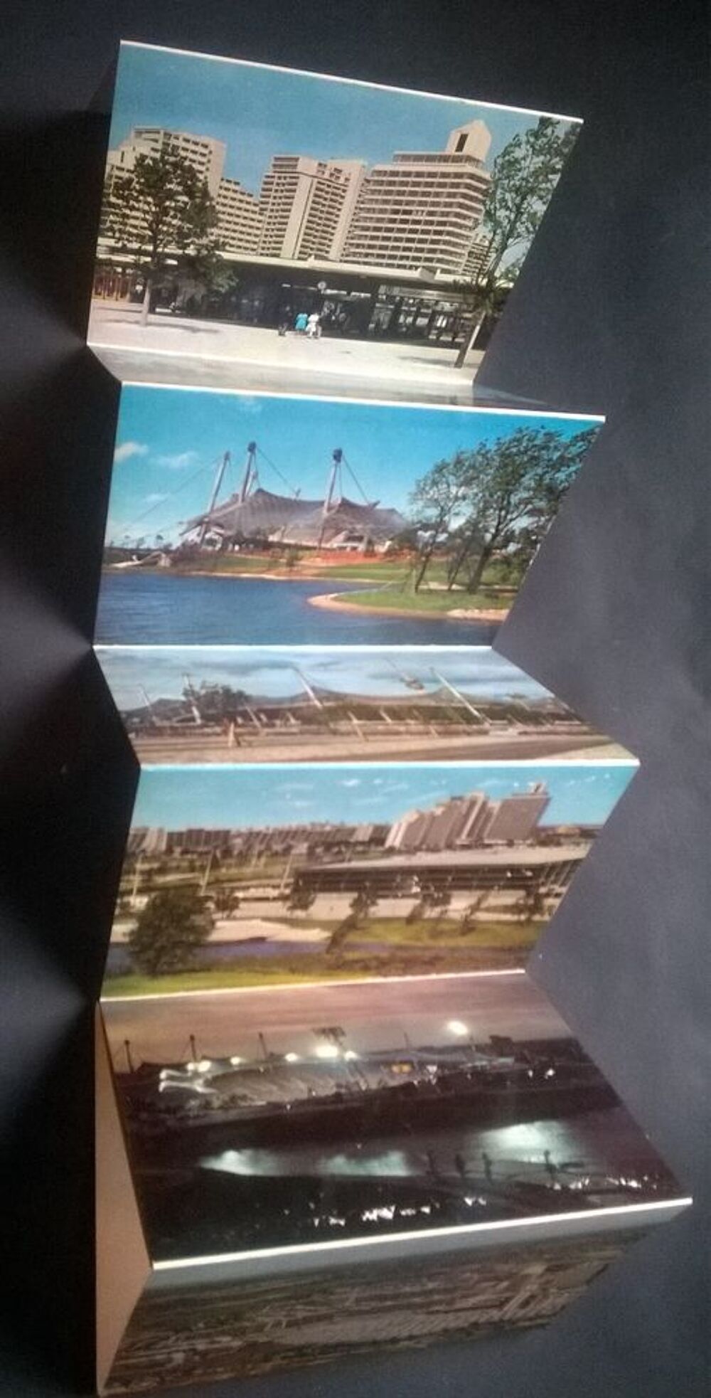 D&eacute;pliant cartes postale Parc Olympique Munich 