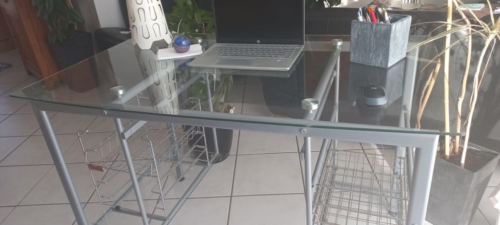 bureau en verre Meubles