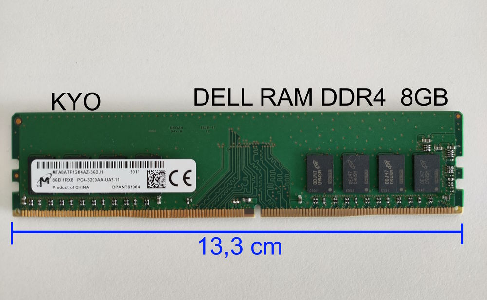 Dell m&eacute;moire RAM 8 Go - 1Rx8 DDR4 SODIMM 3200 MHz - XPS 8940 Matriel informatique