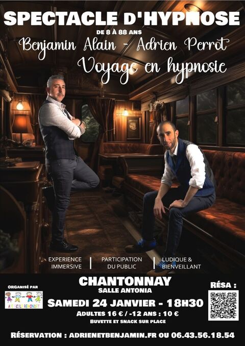 Une soir�e hypnotique pour soutenir les projets de l'�cole 16 Chantonnay (85)