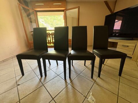 4 chaises en simili cuir 60 Faverges (74)