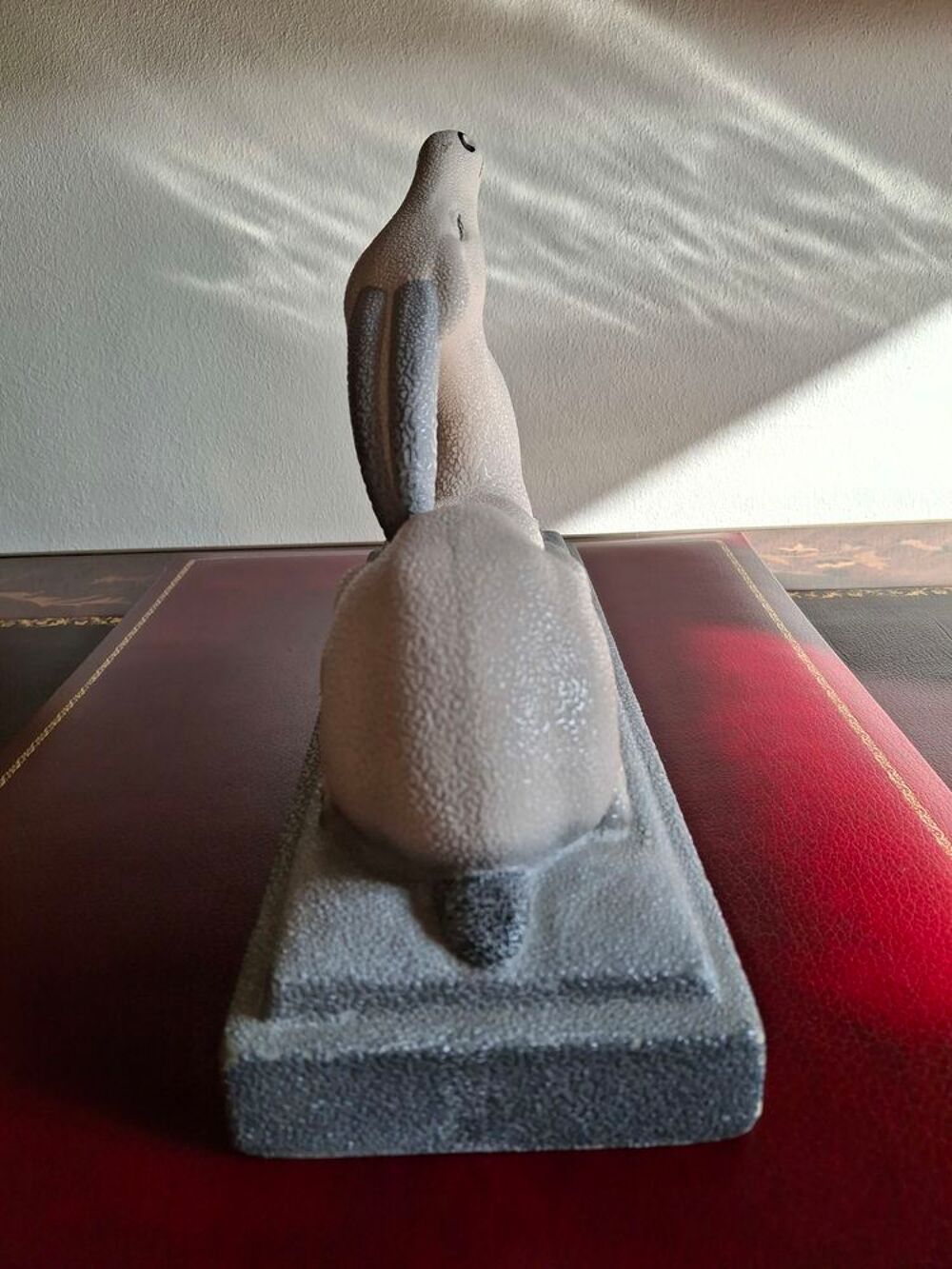 Antilope Art D&eacute;co c&eacute;ramique crisp&eacute;e perl&eacute;e Décoration