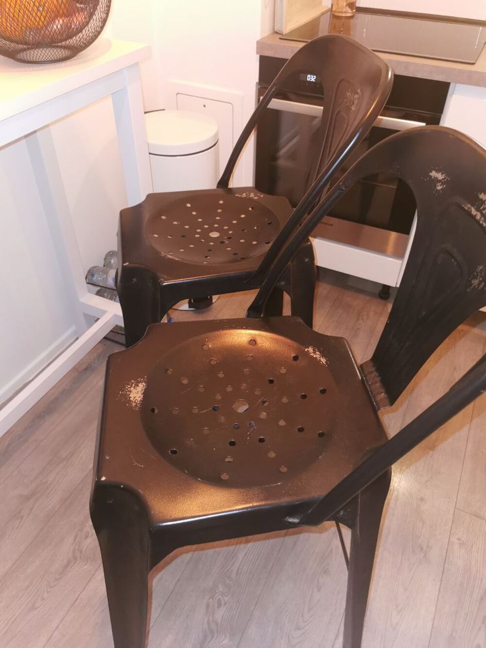 2 tabourets m&eacute;tal Meubles
