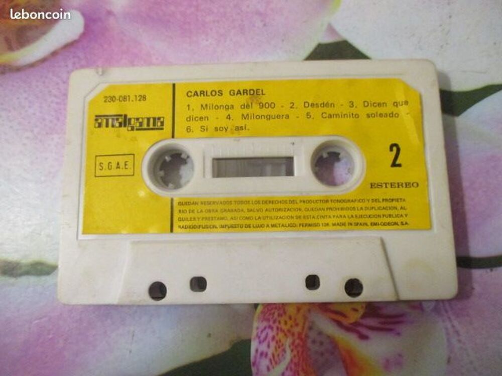 Cassette audio Carlos Gardel CD et vinyles