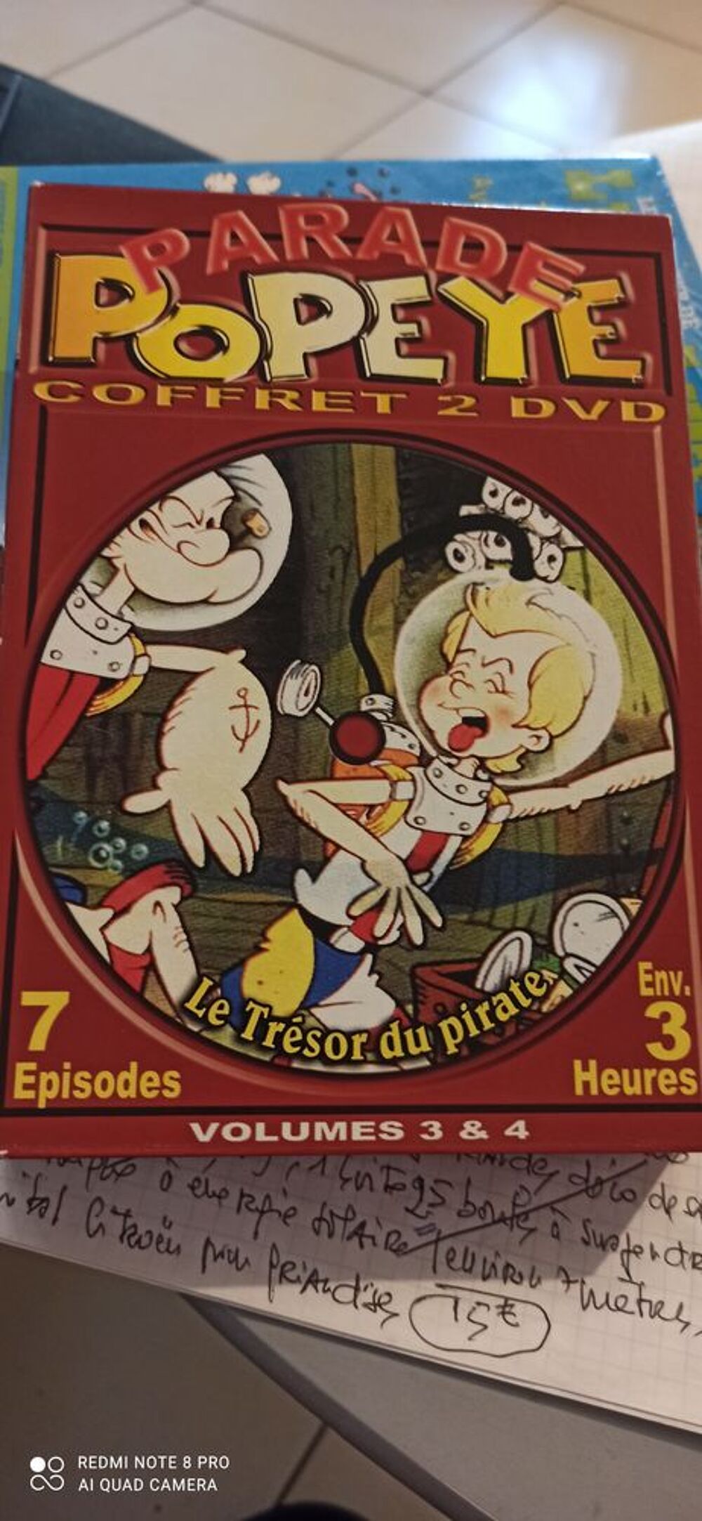 Coffret la parade de Popeye, coffret de 2 DVD DVD et blu-ray