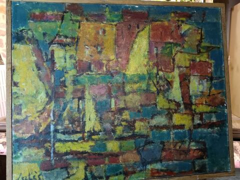 Tableau LEVEQUE Georges dit GERLES (1919-2021) Rennes (35)