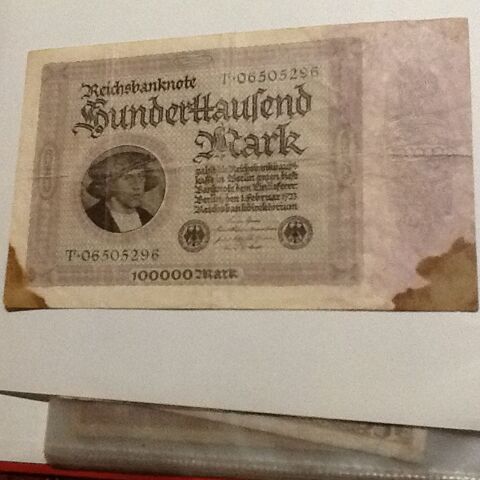 Vieux billet de banque allemand 0 Noisy-le-Grand (93)