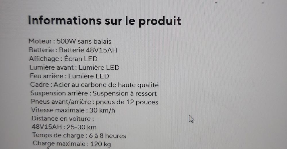 TROTINETTE SCOOTER PLIANT ELECTRIQUE 3 ROUE ADULTE Vélos