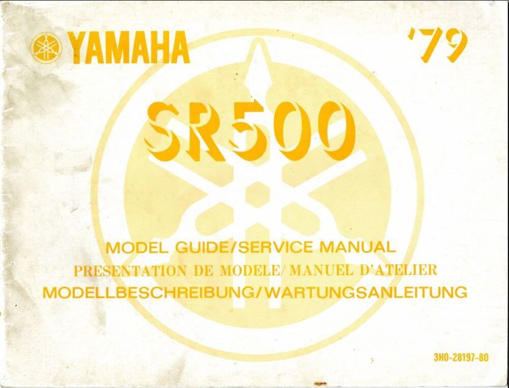 Manuels de r&eacute;paration yamaha 500 XT Livres et BD