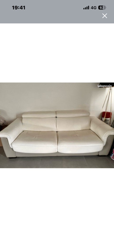 Canap� lit cuir center  100 Leuville-sur-Orge (91)