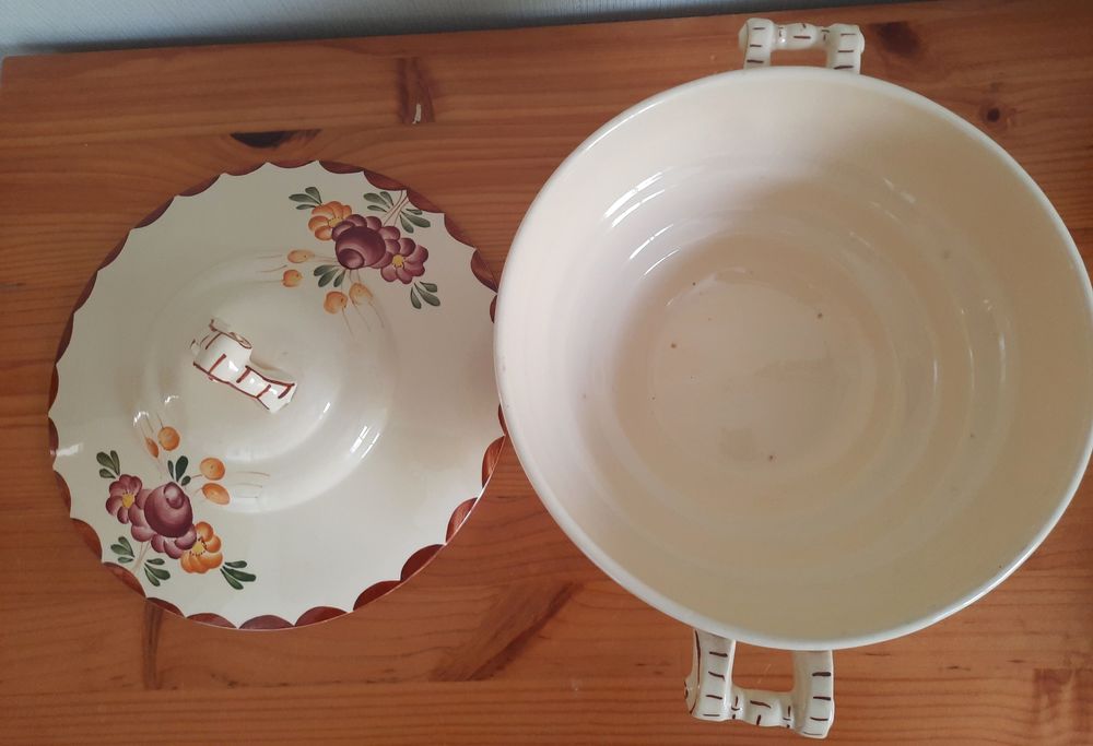 Soupi&egrave;re, saladier et sauci&egrave;re, FAIENCERIE LONGCHAMP AGEN Cuisine