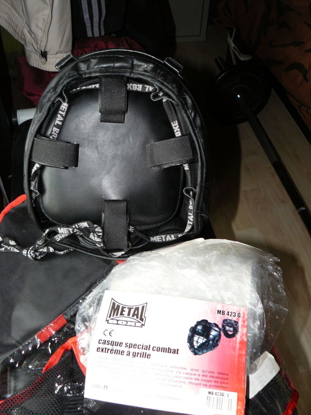 Casque &agrave; grille Sport De Combat de MetalBoxe taille L BE Sports