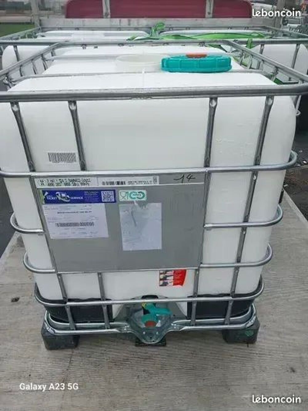 R&eacute;cup&eacute;rateur d'eau de pluie 1000 L ALIMENTAIRES anti algues Jardin