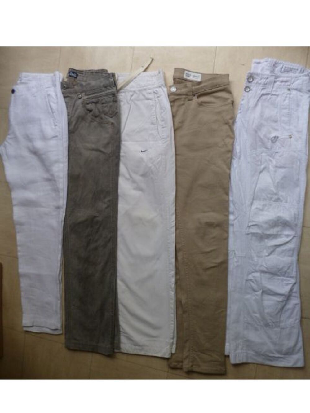 3 jeans + 5 pantalons lin + coton - 36 et 38 - zoe Vêtements