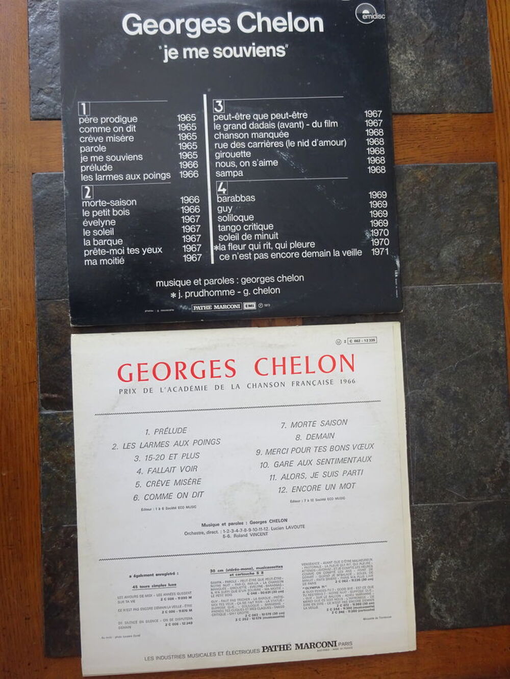 GEORGES CHELON VINYLES 33T CD et vinyles