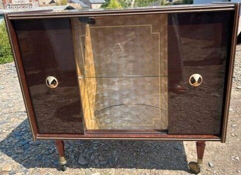 meuble bar sur roulettes vintage en Formica Torigny-les-Villes (50)