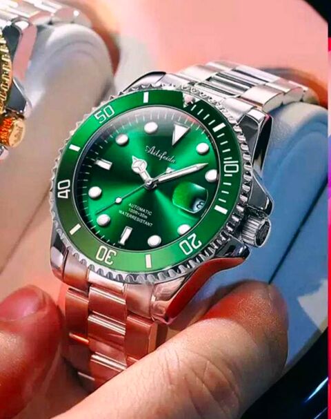 Montre automatique homme €  Cadran vert €  Bracelet acier Sartrouville (78)