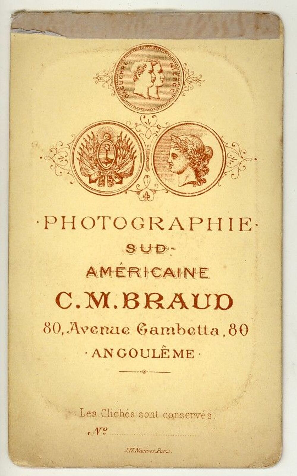 Photo Militaire 107e R&eacute;giment Infanterie C.M.Braud Angoul&egrave;me 
