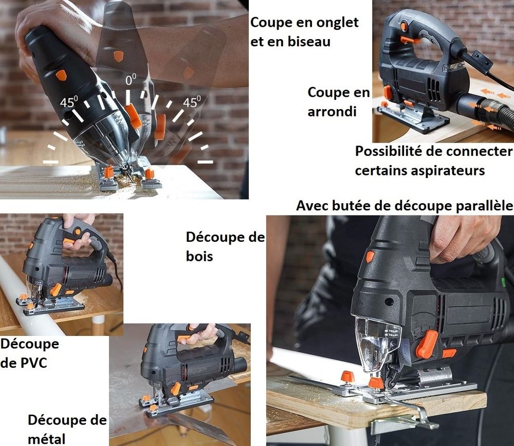 Scie sauteuse pendulaire avec lames Bricolage