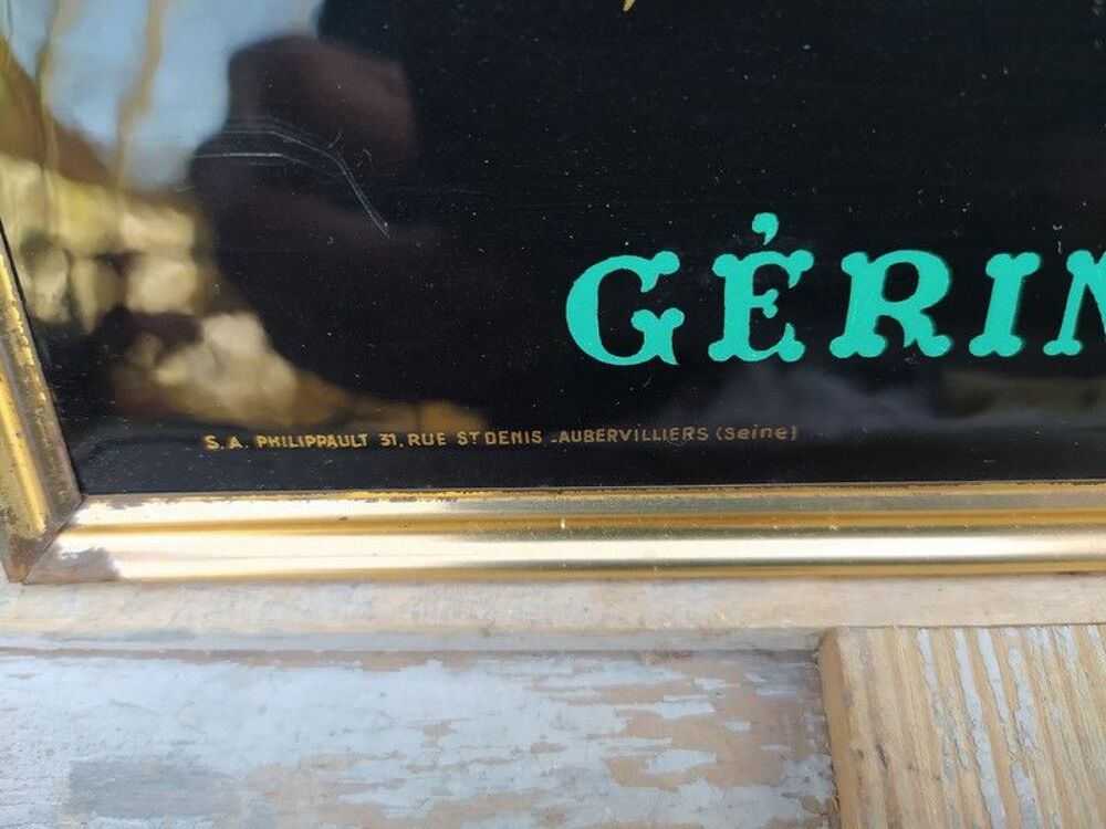Ancienne Plaque Glacoide Publicitaire Sylvaner Vins G&eacute;rin 