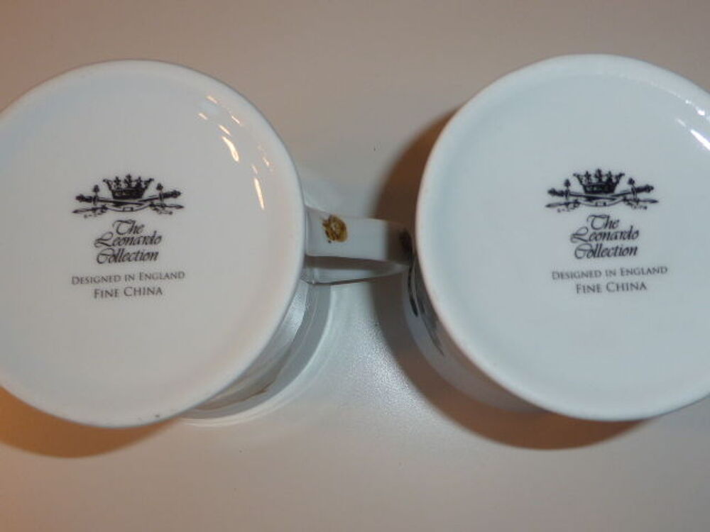Lot de deux mugs lion et l&eacute;opard The Leonardo Collection Cuisine