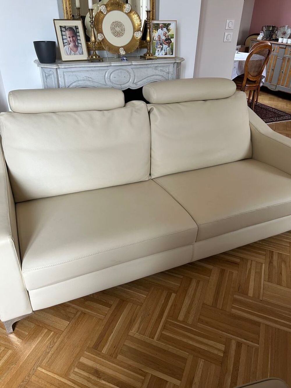  Canap&eacute; + Fauteuil BUROV cuir - salon luxe - valeur 9 000€ + Meubles