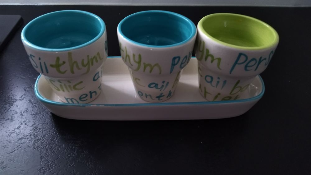 3 pots pour vos plantes aromatiques lors de barbecue. Jardin