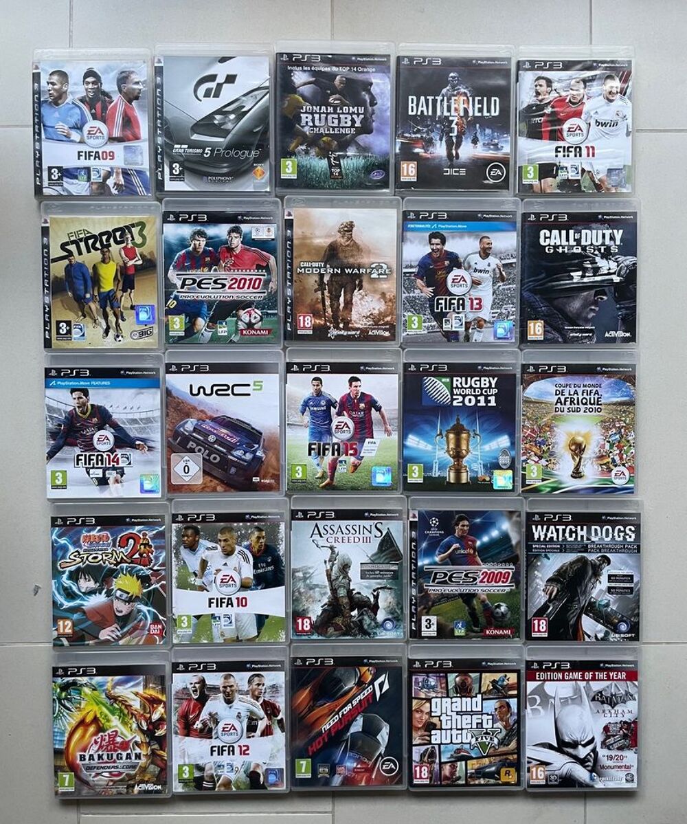 Console Sony ps3/PlayStation 3 250 gb + 25 jeux Consoles et jeux vidéos