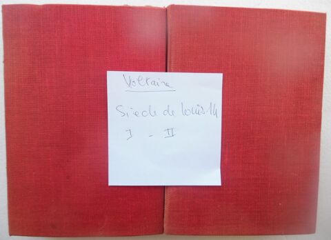 VOLTAIRE Si�cle de Louis XIV broch� - 2 tomes papier pur fil 90 Castries (34)