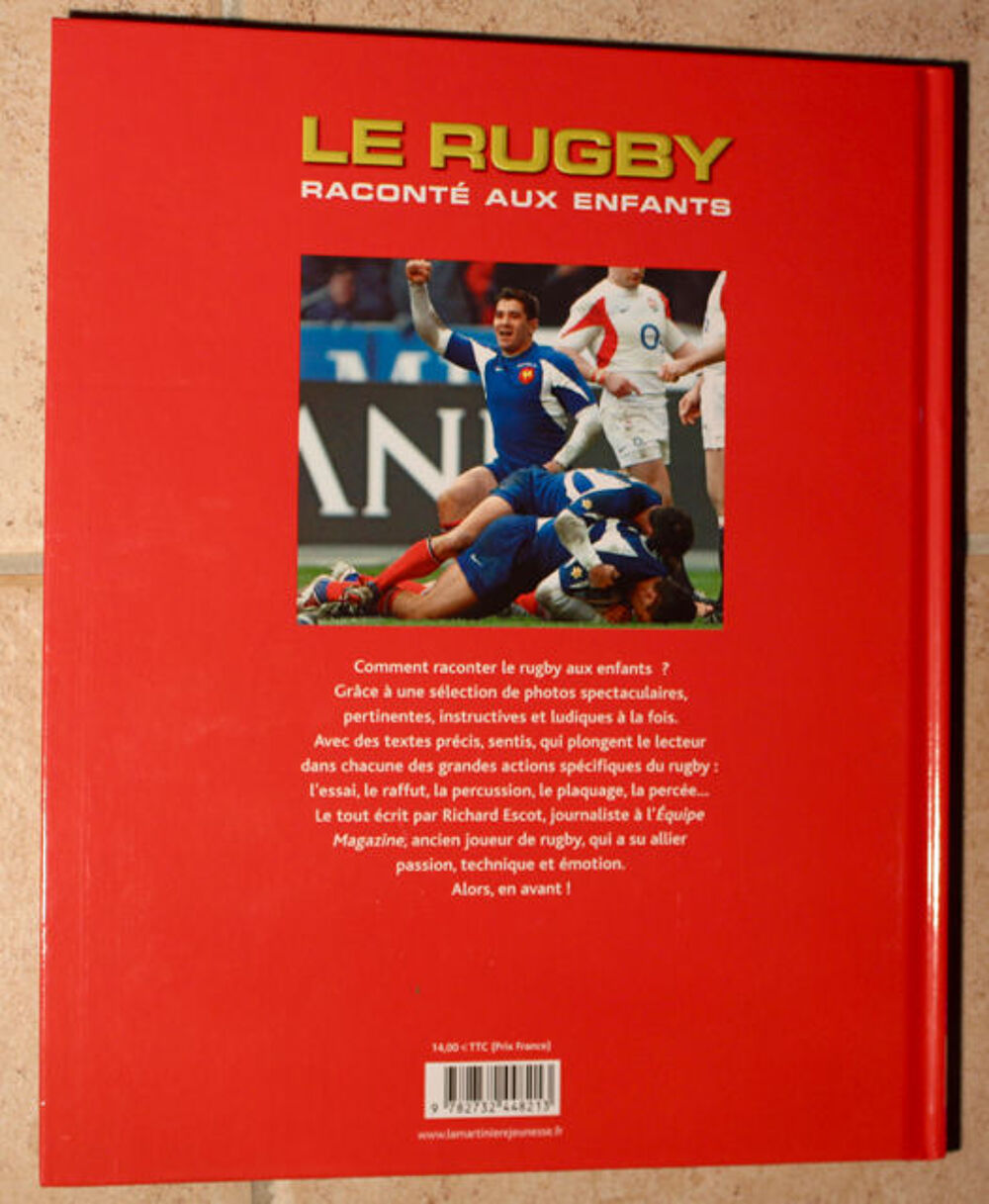  " LE RUGBY RACONTE AUX ENFANTS " Livres et BD