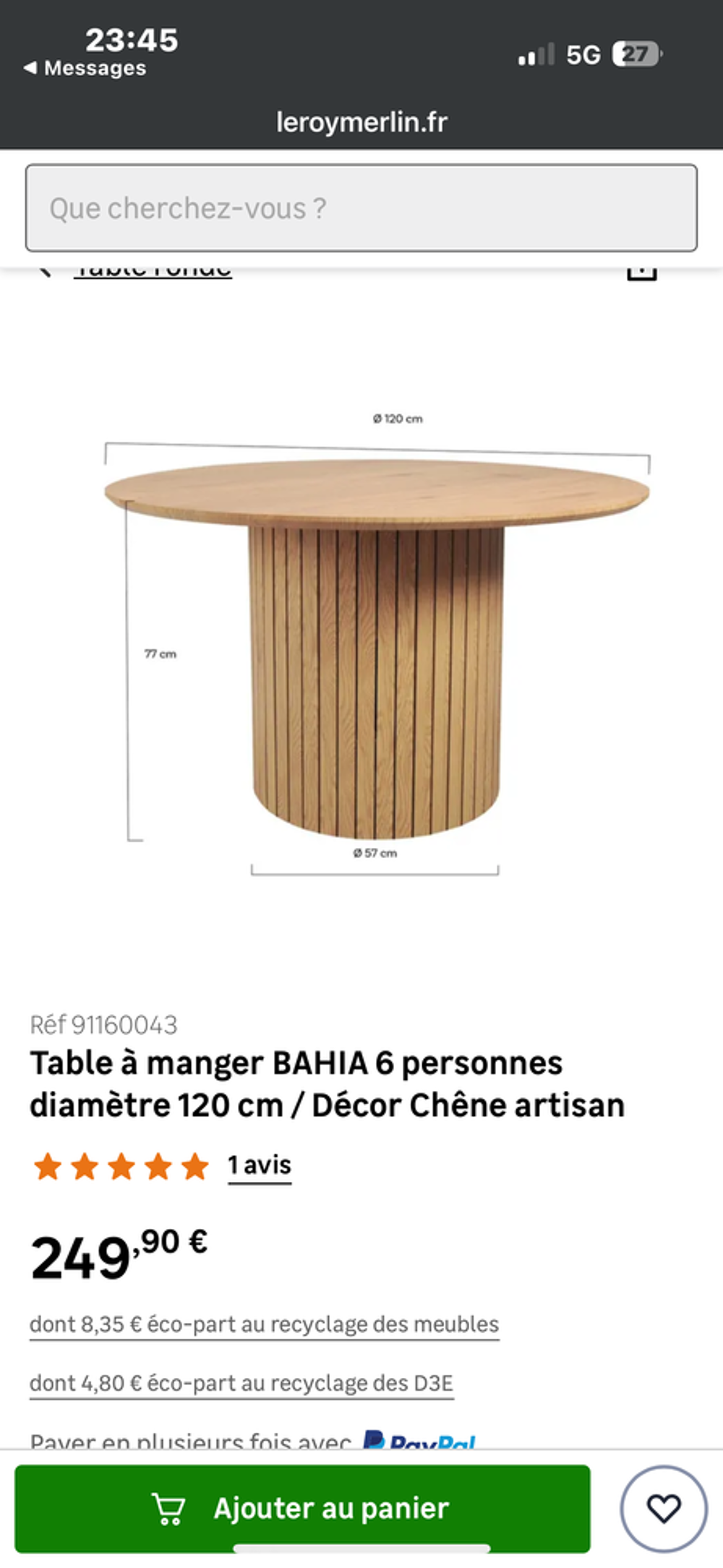 Table + table basse Meubles