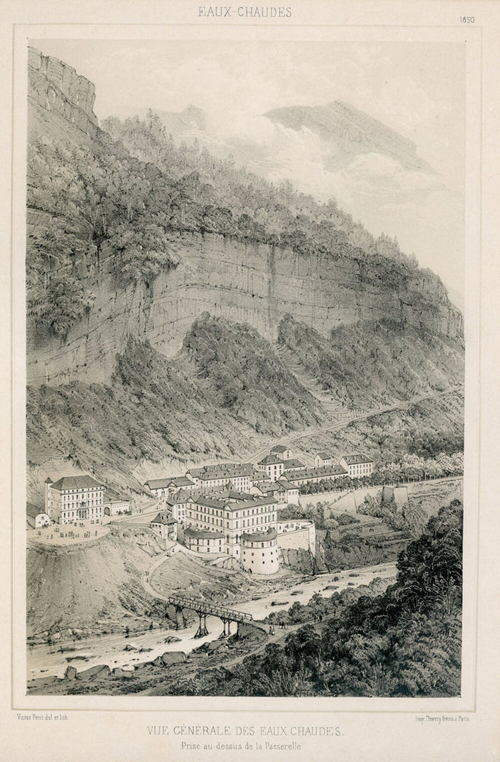 Lithographie Pyr&eacute;n&eacute;es 