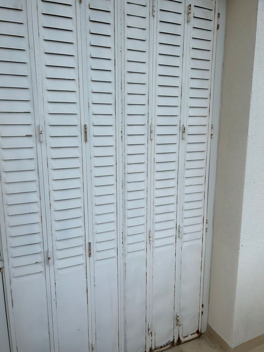 5 porte fen&ecirc;tre PVC blanc avec ses 5 volets Haussmanien Bricolage