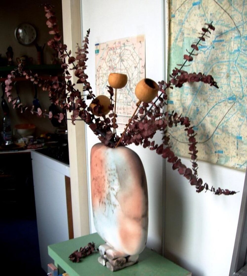 Vase Fait Main Art Am&eacute;ricain En C&eacute;ramique Décoration