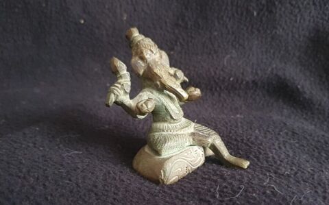 Statuette de voyage ganesh bronze début XXe  20 Cabourg (14)