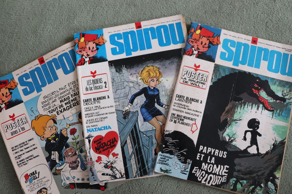110 magazines Spirou entre ann&eacute;es 1972 et 1975 Livres et BD
