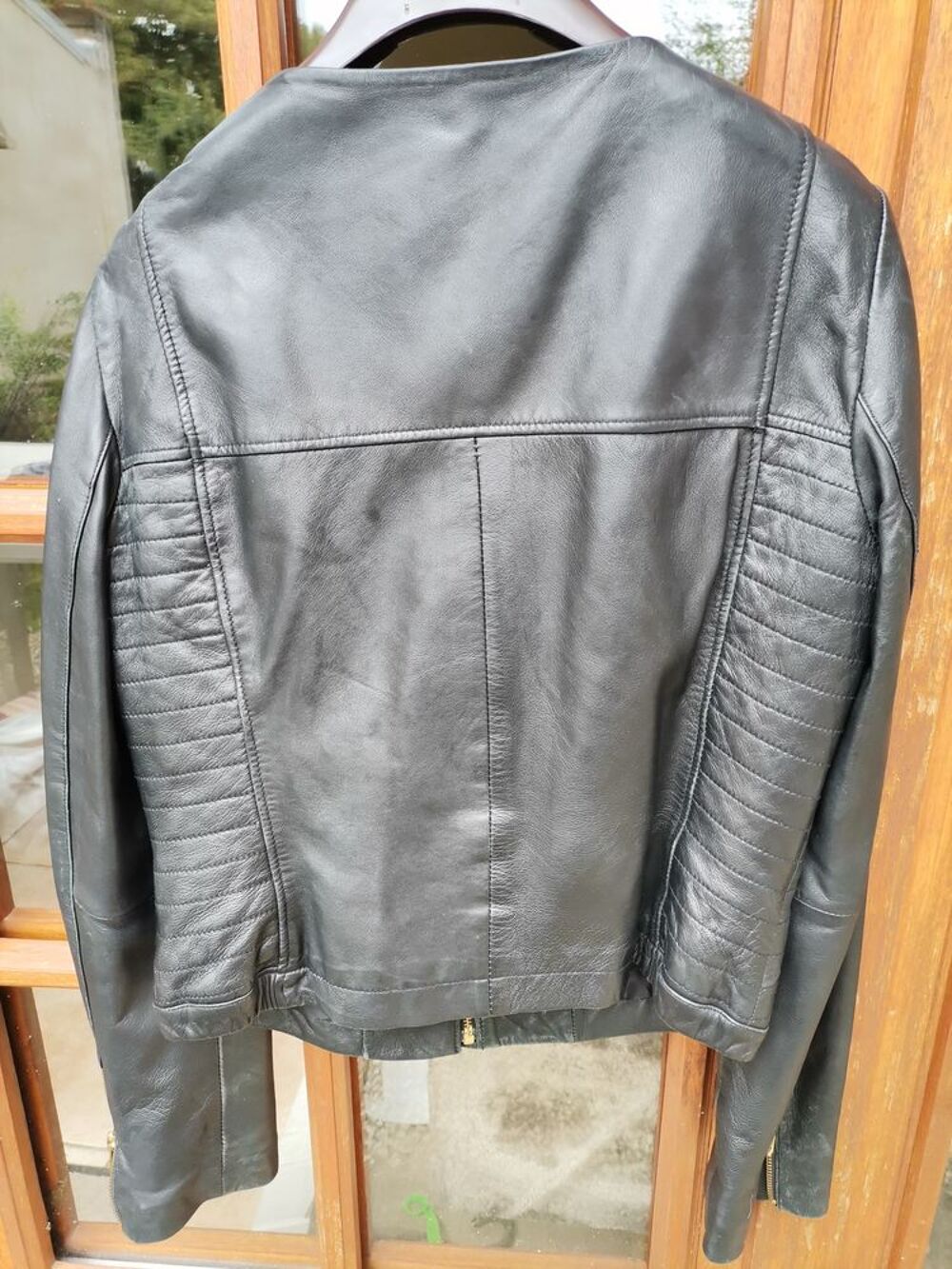 Blouson cuir MENGO Vtements