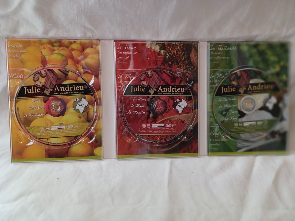 Coffret de 3 DVD de J. Andrieu " La cuisine autour du Monde" DVD et blu-ray