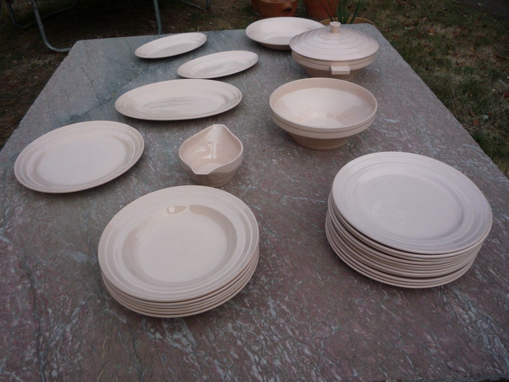 Service de table 1950 saumon/soupi&egrave;re Décoration