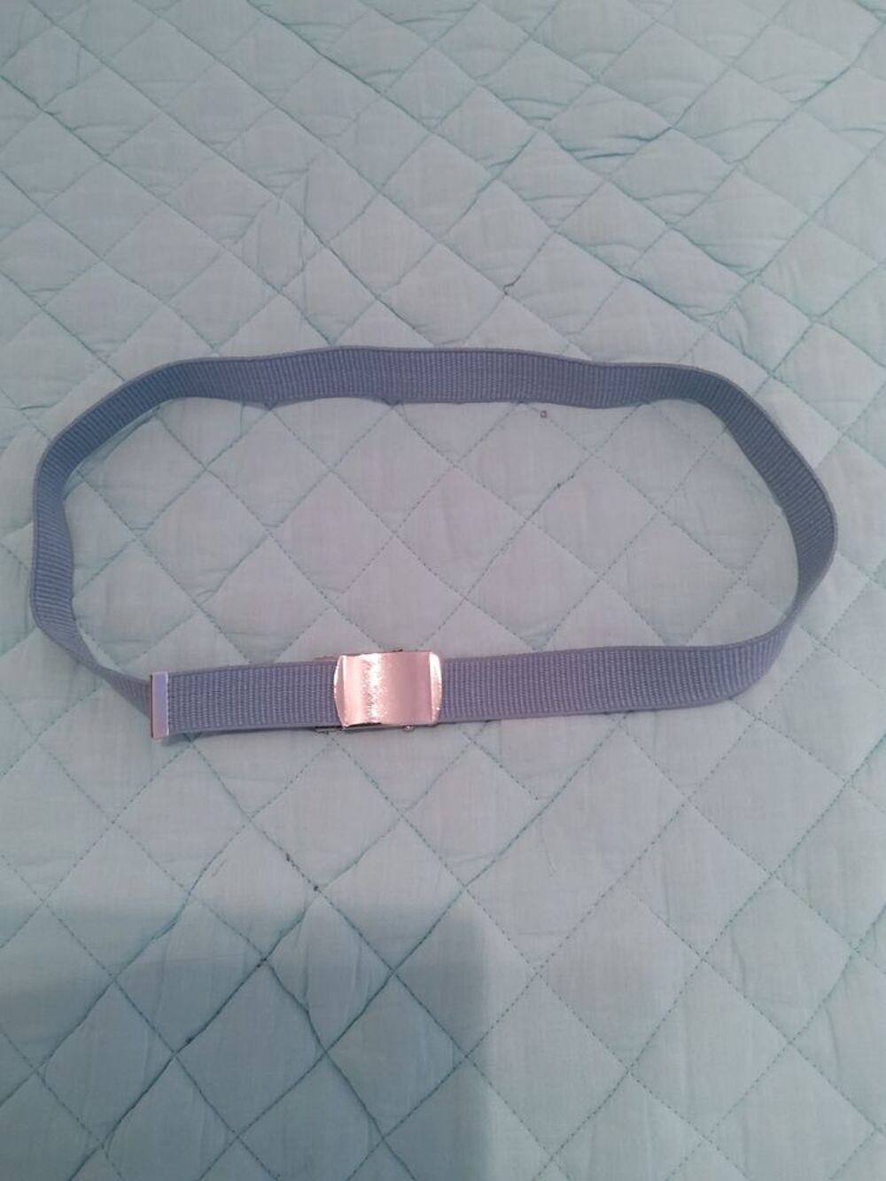 CEINTURE femme tissu bleu Maroquinerie