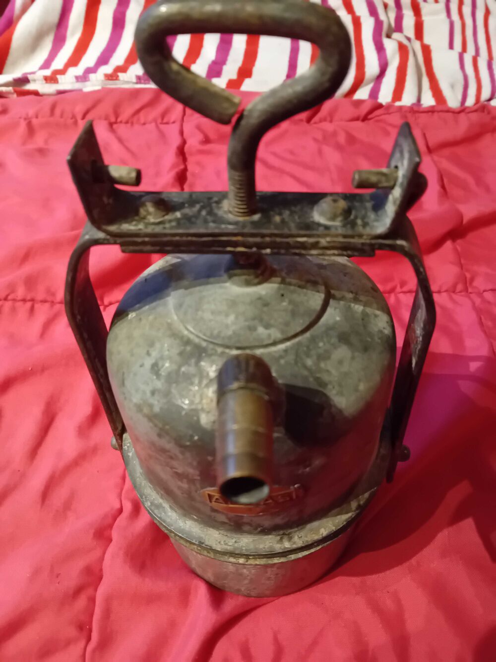 LAMPE DE MINEUR ANCIENNE ACETHYLENEf 