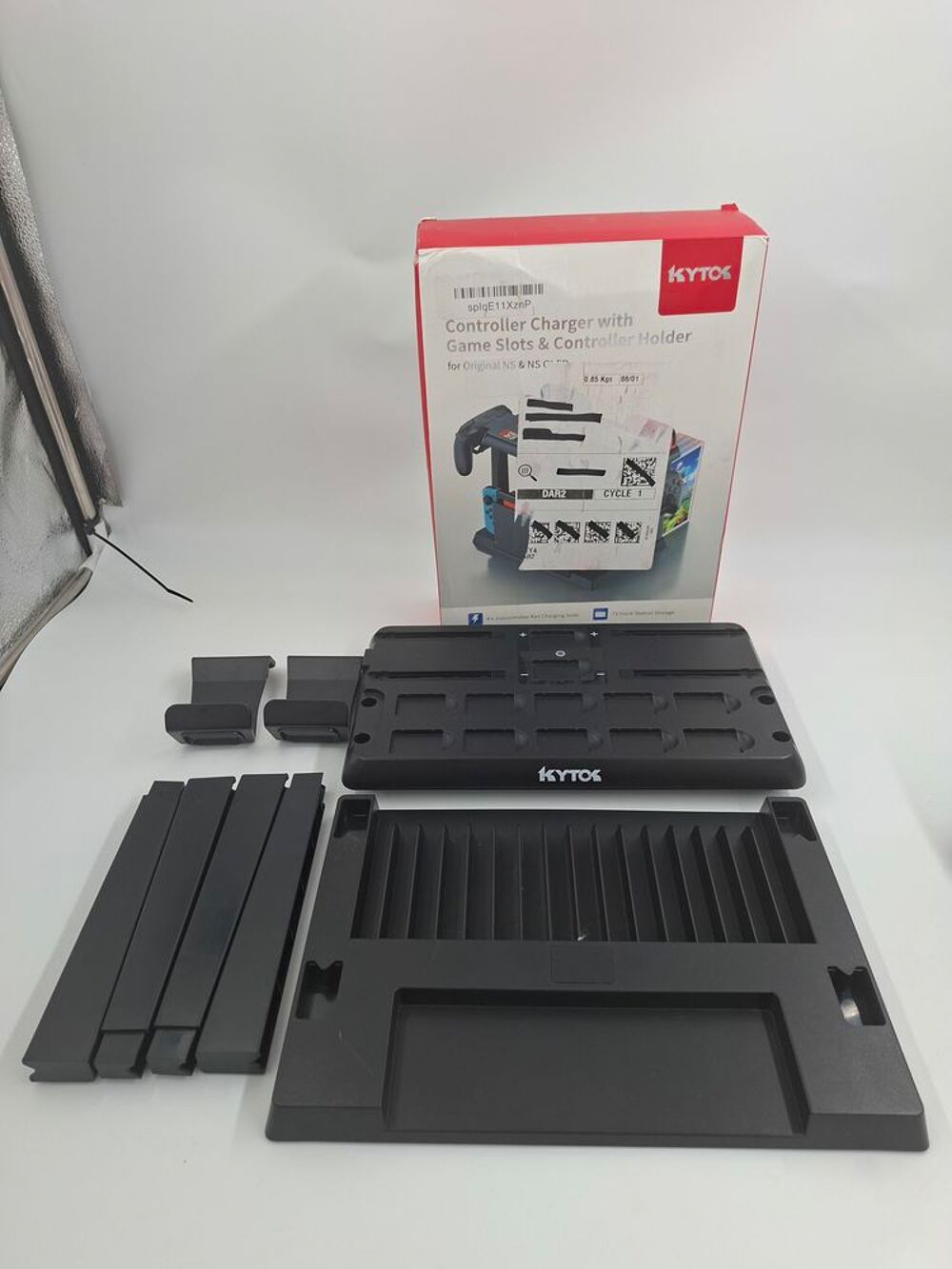 Accessoire station de charge avec rangement Kytok Switch Consoles et jeux vidéos
