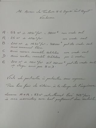  Plateau � vendre 520 m�