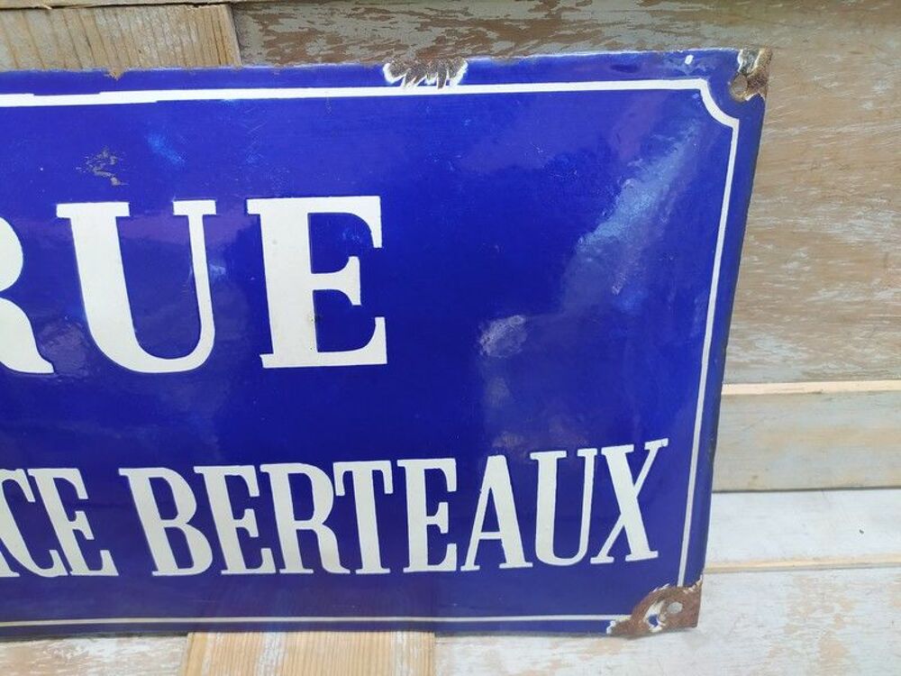 Plaque &Eacute;maill&eacute;e Rue Maurice Berteaux Ministre de la Guerre 
