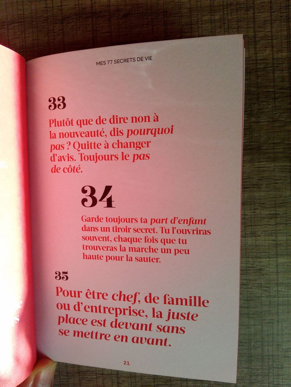 Livre Mes 77 secrets de vie (Neuf) Livres et BD