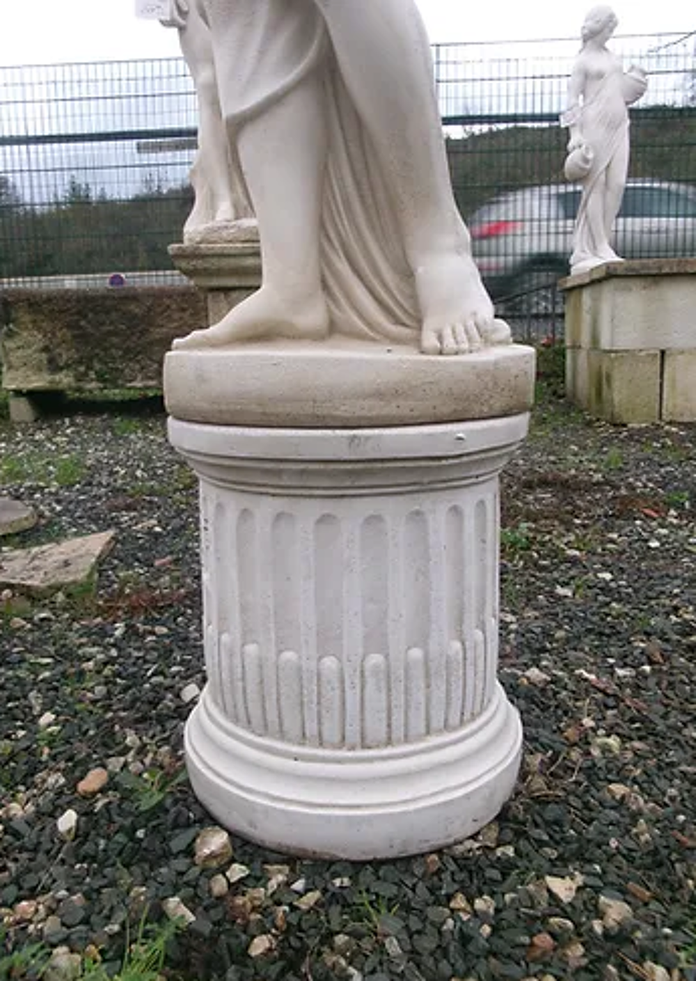 Statue femme en pierre Décoration